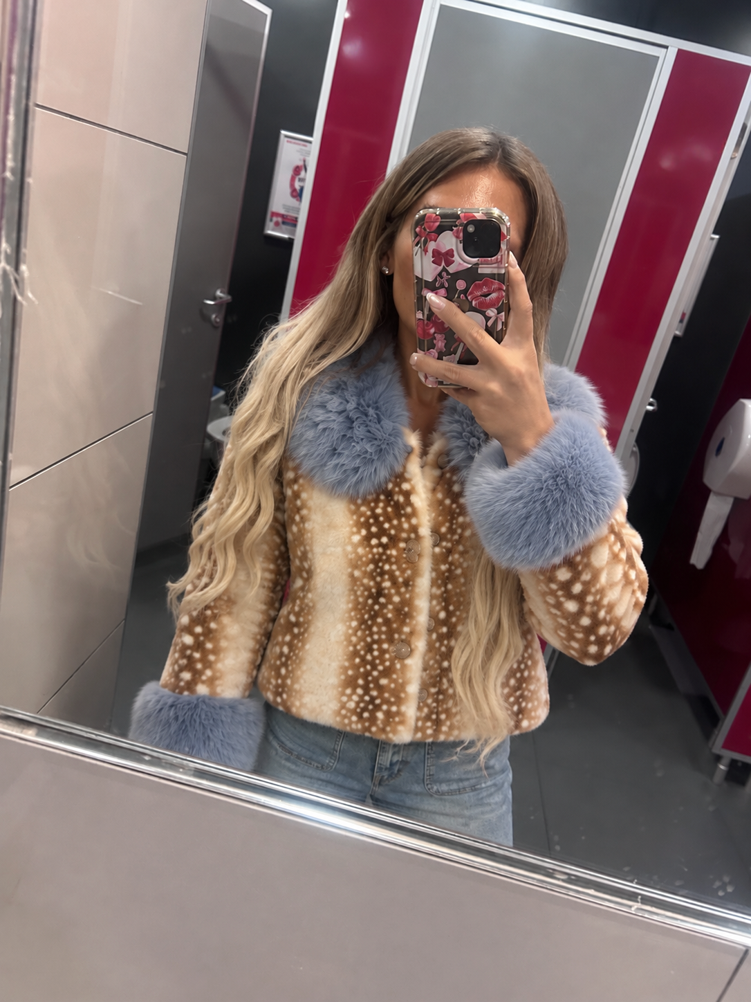 BAMBI PRINT JACKET BLUE