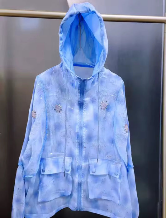 RENAE JACKET - BLUE ONE SIZE UK 6-14