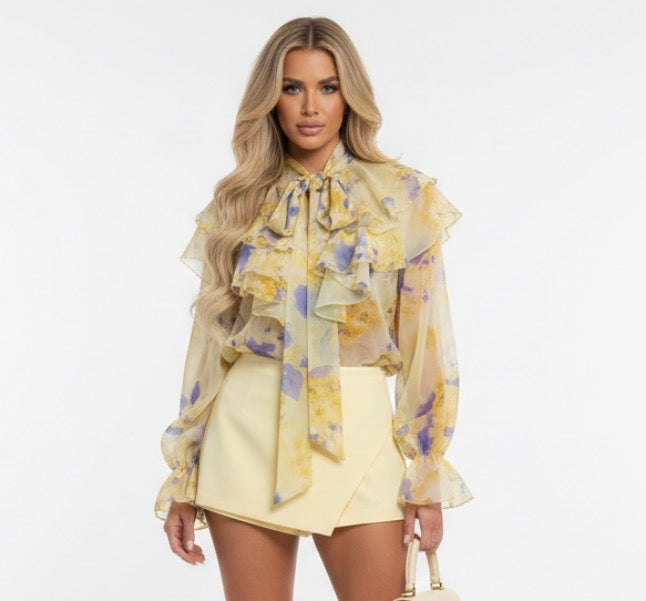 MILA PUSSY BOW BLOUSE