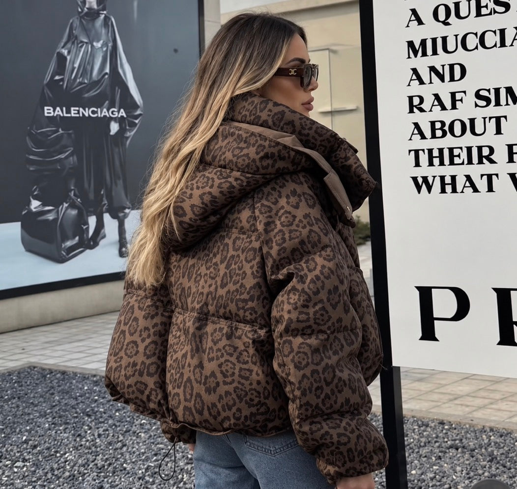 LEOPARD PRINT COAT