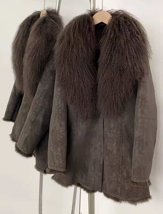 MINA NATURAL FUR COAT